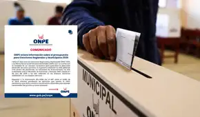 ONPE desmiente al Gobierno y reitera que no cuenta con presupuesto para las Elecciones Regionales y Municipales