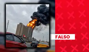 Es falso que esta imagen corresponda al amago de incendio registrado en el hotel Sheraton: fue generada con inteligencia artificial