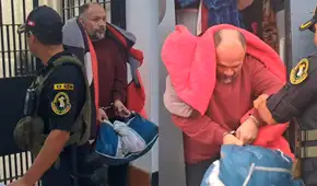 ¡Desencajado y enmarrocado! Así fue el traslado de Jackson Mora al penal Ancón 1 junto a otros detenidos