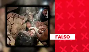Es falsa la imagen de una madre que mantuvo con vida a sus hijos bajo los escombros: no hay evidencia del rescate y la fotografía fue creada con inteligencia artificial