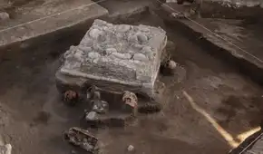 Arqueólogos descubren en México un altar preazteca que se habría usado en un ritual de ofrendas