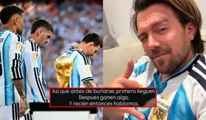 Julián Zucchi explota tras derrota de Argentina en el Mundial y desata polémica con presunta indirecta a Perú: "Primero lleguen, ganen algo"