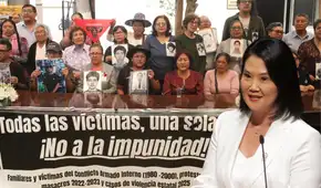 Familiares de víctimas de la dictadura fujimorista y manifestaciones contra Boluarte y Jerí rechazan a Keiko Fujimori