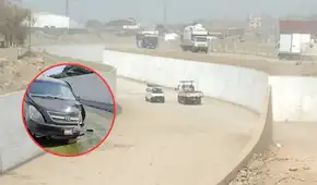 Conductores en Huaycoloro utilizan canal antihuaicos como 'atajo' de la avenida Ramiro Prialé pese a estar prohibido
