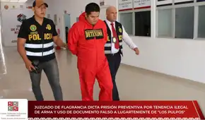 Dictan prisión preventiva a presunto lugarteniente de “Los Pulpos” por tenencia ilegal de arma