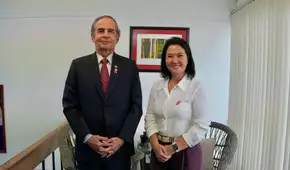 Roberto Chiabra se reune con Keiko Fujimori en local de Fuerza Popular en San Isidro