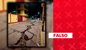 Imagen que muestra supuestos daños en una pista de Junín tras el sismo de 5,1 no es real: fue generada con inteligencia artificial