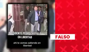 Es falso que este video muestre la supuesta excarcelación de Pedro Castillo: en realidad, corresponde a su visita a Cajamarca durante las Elecciones Regionales y Municipales 2022