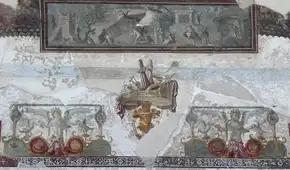 Arqueólogos descubren en Pompeya un fresco que representa un famoso mito griego en un antiguo salón de banquetes