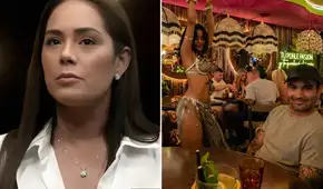 Karen Schwarz 'enfrenta' a Ezio Oliva luego de que bailarina le hiciera un sensual baile: "Él haciendo méritos"