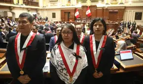 Congresistas de Ahora Nación lucen un lazo negro en su vestimenta a minutos de mensaje a la Nación de Keiko Fujimori