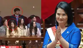 Kyara Villanella impacta al llegar con su novio Adrián Harboe a la juramentación de su madre Keiko Fujimori como presidenta