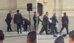 Miembro de la Marina de Guerra se descompensa previo a la ceremonia de reconocimiento de Keiko Fujimori en Palacio de Gobierno