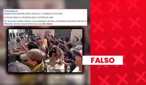 El video que muestra a reservistas enfrentándose a la Policía durante la toma de mando de Keiko Fujimori es falso: fue grabado en 2023