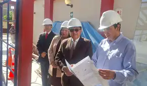 Presidente de la Corte del Santa supervisa avance de obras en sede judicial de Nepeña