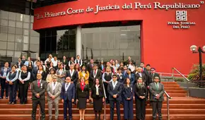Corte de La Libertad conmemoró el VII aniversario del CISAJ El Porvenir con ceremonia de izamiento