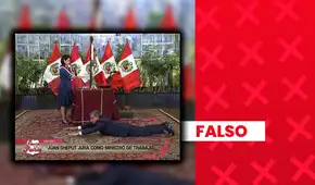 Esta imagen no corresponde a la juramentación de Juan Sheput como ministro de Trabajo y Promoción del Empleo: fue generada con inteligencia artificial
