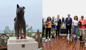 ¿Hachiko en Perú? Miraflores inaugura parque con estatua en honor a fiel perrito que esperó a su dueño en el mismo lugar tras su muerte