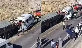 Choque fatal en Cusco: 9 muertos y seis heridos deja colisión entre minivan y camión en Espinar