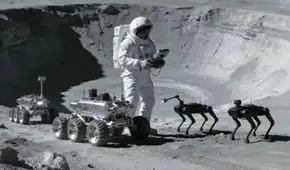 Científicos espaciales proponen usar perros robots para proteger la estación de investigación lunar de China