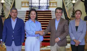 Keiko Fujimori se reúne en Palacio de Gobierno con Tomás Gálvez y Patricia Benavides