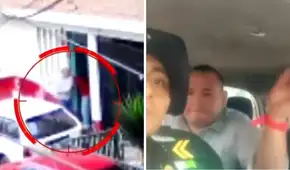Hombre en presunto estado de ebriedad agrede a mujer, lo detienen y golpea a policía en la cara en Los Olivos