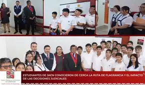 Estudiantes de Jaén conocen cómo funciona la Unidad de Flagrancia