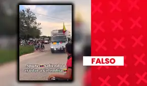 Es falso que esta caravana de vehículos lleve ayuda de Venezuela a Colombia: el video fue grabado en junio y corresponde a donaciones para damnificados venezolanos
