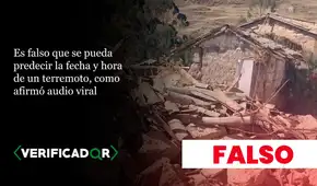 Es falso que se pueda predecir la fecha y hora de un terremoto, como afirmó audio viral