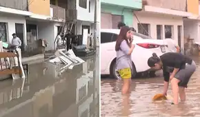 Lluvias provocan aniego en Villa El Salvador: aguas ingresaron a viviendas y negocios tras sobrecarga del alcantarillado