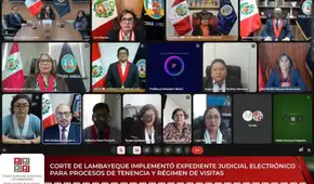 Corte de Lambayeque implementa expediente judicial electrónico en procesos de familia