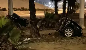 Tragedia en la Costa Verde: automóvil queda partido en dos tras chocar contra poste y deja una mujer fallecida en San Miguel