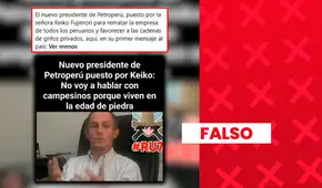 Es falso que Oliver Stark haya dado estas declaraciones como su primer mensaje al asumir la presidencia de Petroperú: el video está recortado y es de 2013