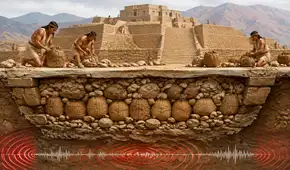 Hace 5.000 años, la primera civilización de Perú enfrentaba los terremotos con una ingeniosa técnica oculta bajo sus construcciones