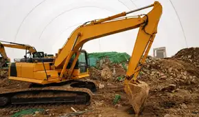 China construye dentro de gigantescas burbujas inflables que retienen hasta el 95 % del polvo y reducen el ruido de las obras