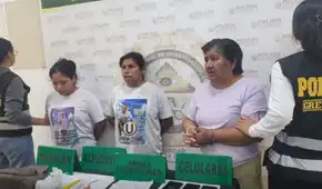 Abuela, madre y nieta caen por extorsión: 'Bombón', 'Bellota' y 'Burbuja' exigían S/50.000 a comerciantes