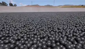 Gastaron 34 millones de dólares en 96 millones de bolas negras para proteger un depósito de agua y ahora deben retirarlas