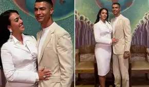 Revelan imágenes de la boda privada de Cristiano Ronaldo y Georgina Rodríguez donde ella no usó vestido de novia