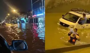Fuerte lluvia en Lima causan inundaciones en Chorrillos, Villa El Salvador, Villa María del Triunfo y San Juan de Miraflores