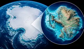 La Antártida oculta un mundo bajo 27 millones de km³ de hielo: científicos revelan montañas, valles y cañones nunca antes visto