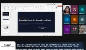 ODANC Lambayeque inicia ciclo de conferencias sobre integridad y control