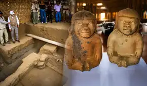 Inédito hallazgo en Trujillo: arqueólogos encuentran los restos de un infante con juguetes ceremoniales y vasijas en las Huacas de Moche