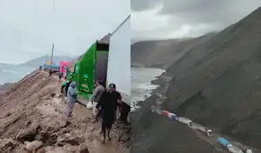 Miles de vehículos siguen varados por huaicos: mujer dio a luz en plena Panamericana Sur de Arequipa
