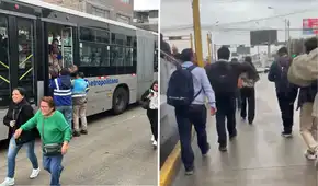 Usuarios del Metropolitano reportan demoras y largas filas por bus malogrado en estación Parque del Trabajo
