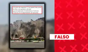 Es falso que este video muestre un deslizamiento causado por el reciente sismo de 7,2 en Ayacucho: en realidad, fue grabado en la Costa Verde y data de 2025