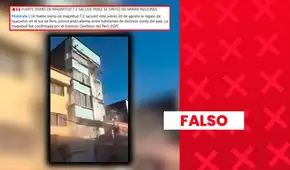 Es falso que este video muestre la caída de la fachada de un edificio durante el terremoto de Ayacucho: las imágenes corresponden al terremoto en Colombia