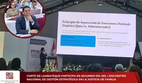 Corte de Lambayeque participa en encuentro nacional sobre gestión en la Justicia de Familia