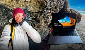 Una pareja viajó hasta Nueva Zelanda y encontró la playa del famoso fondo de pantalla de Windows 10: su reacción se volvió viral