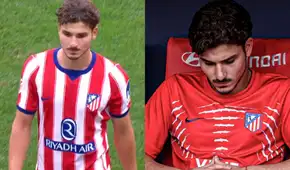 Con la mirada perdida y el rostro desencajado: la desoladora imagen de Julián Álvarez tras ser repudiado por hinchas del Atlético Madrid