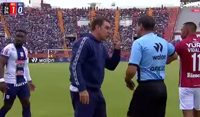 Pablo Guede explotó contra árbitro en el partido Alianza Lima vs Melgar: entrenador reclamó tras gol del equipo arequipeño